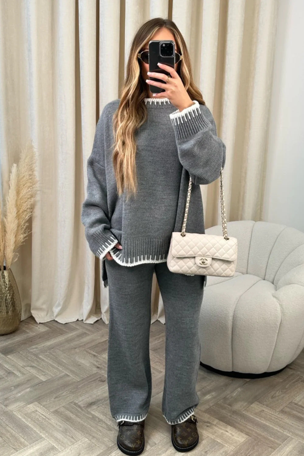 BRILUXE Knitted Lounge Set